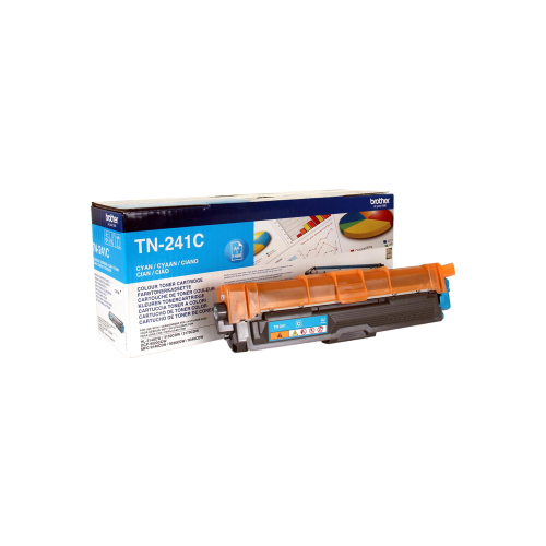 Brother TN241C - Ciano - originale - cartuccia toner - per Brother DCP-9015, DCP-9020, HL-3140, HL-3150, HL-3170, MFC-9140, MFC-9330, MFC-9340